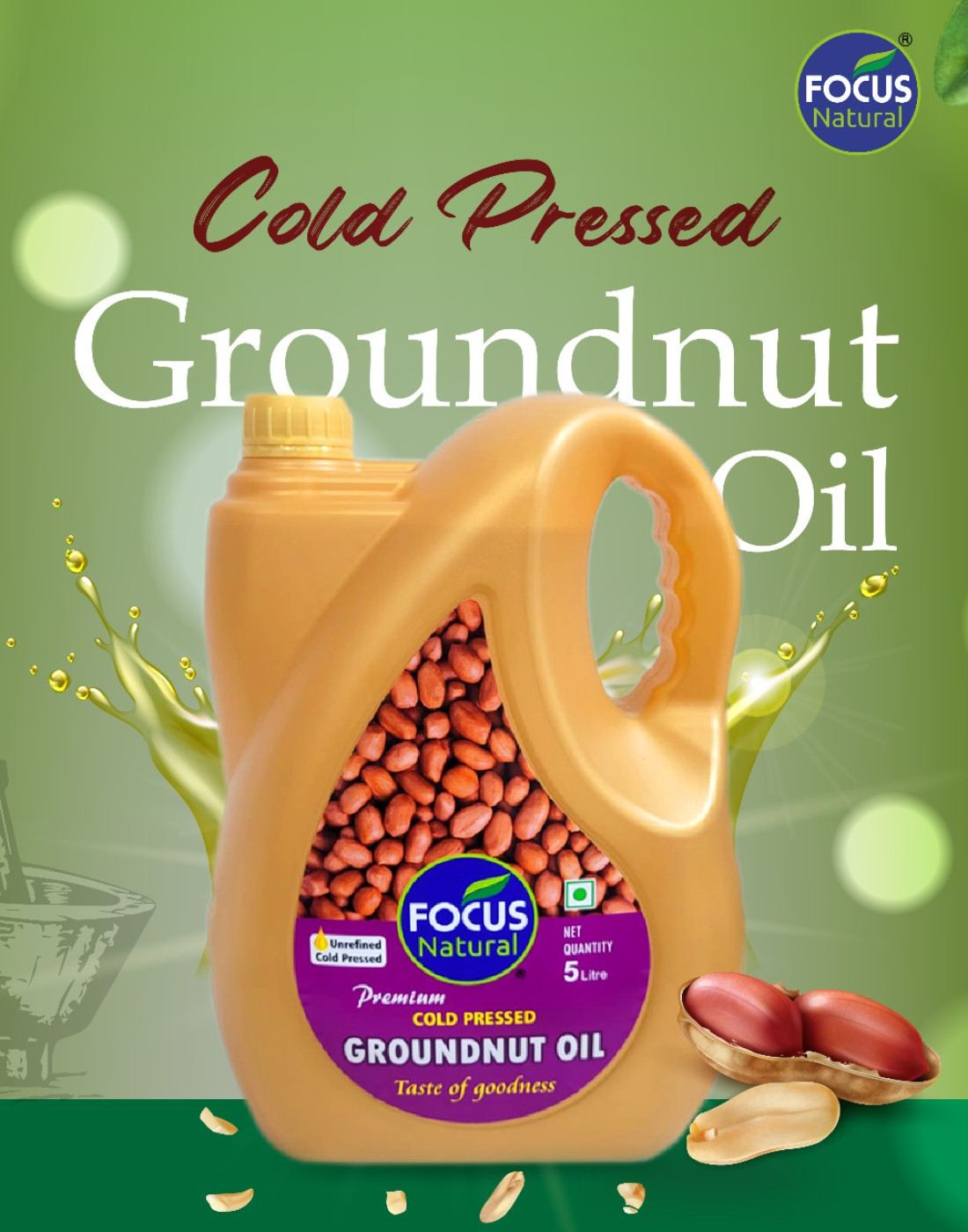 GROUND NUT OIL 5L 100% PURE an..