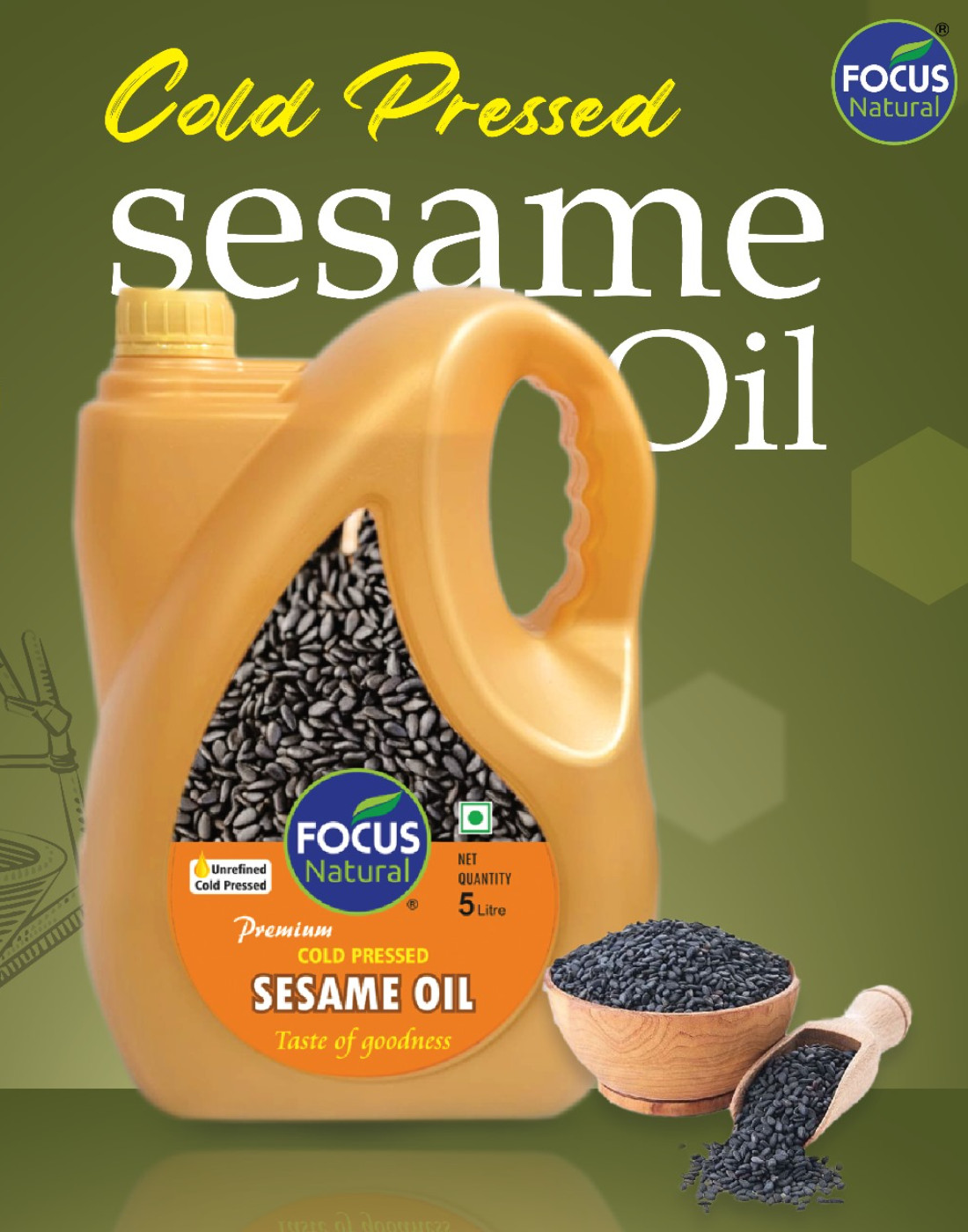 SESAME OIL 5L 100% PURE and UN..